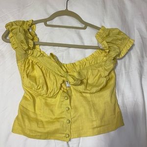Elouise Crop Top Yellow